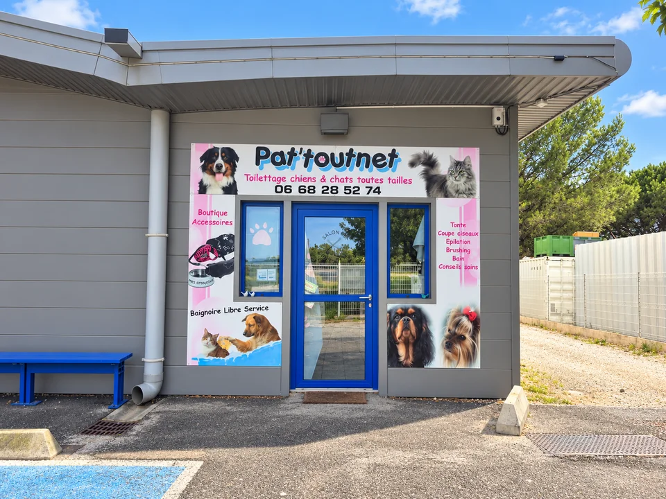 Façade du salon Pat’toutnet à Lançon-de-Provence